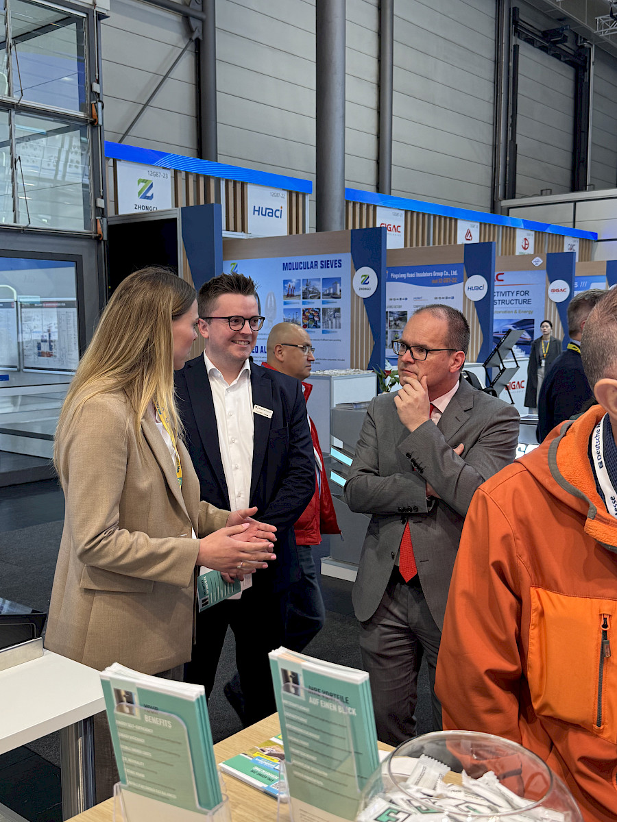 Austausch mit Besuchern