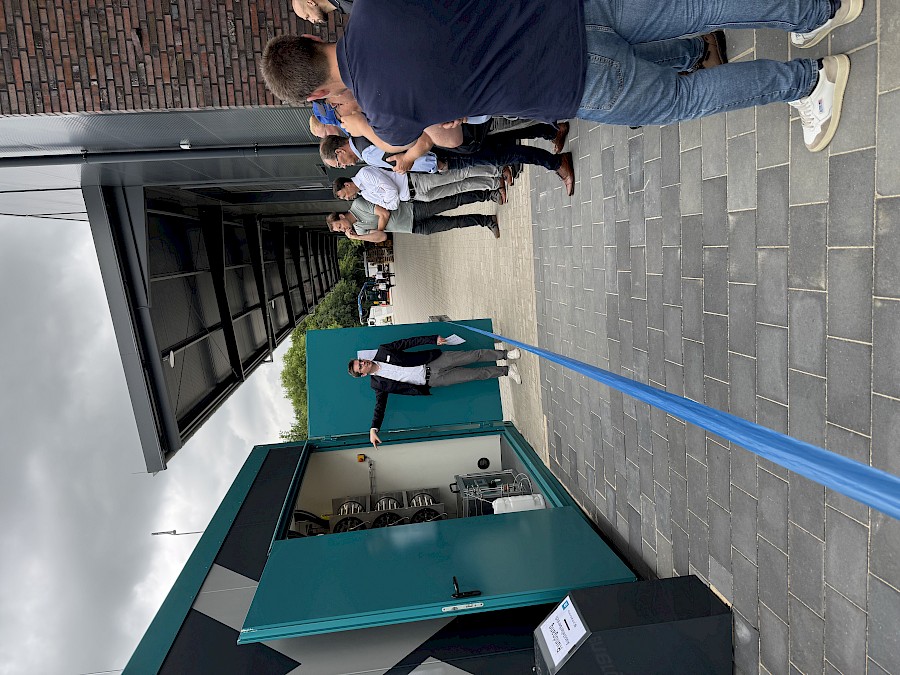Blick in den Anlagencontainer